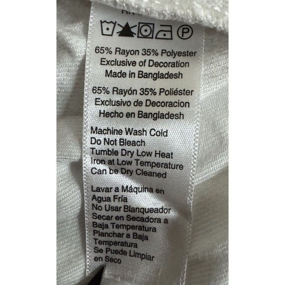 Jachs Girlfriend Womens Large White Soft Plaid Button Up Long Sleeve New - Picture 6 of 8